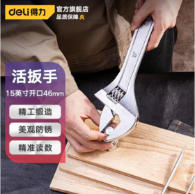 【JL】得力 15寸光柄活扳手 DL015A