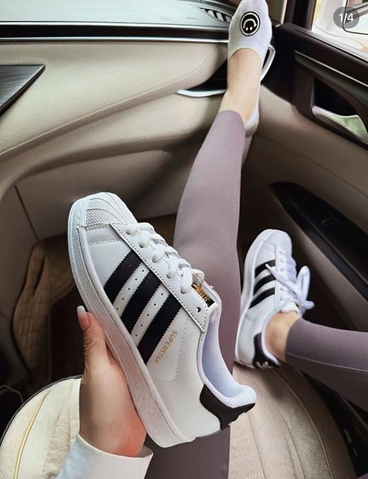 年后发！ins风亲子款穿搭经典金标贝壳头三叶草复古鞋子儿童装 商品图7