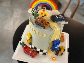 汽车总动员翻糖奶油蛋糕