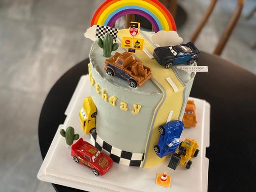 汽车总动员翻糖奶油蛋糕 商品图0