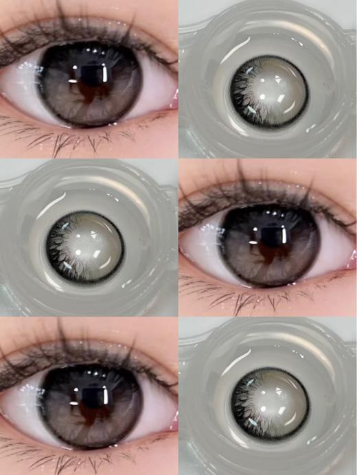 hancon半年抛 危险1关系&荆棘玫瑰 灰/粉 14.2mm 两片装 商品图3