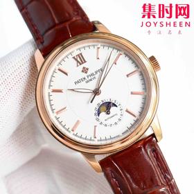 百达翡丽PP 复杂计时月相系列 男士机械腕表 雕花新款