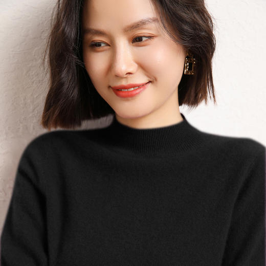 【群团团专享】Avann平面半高领羊毛衫纯羊毛XX-8105 商品图3