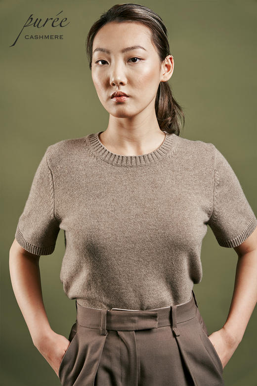 #1967 「 SHORT-SLEEVE TEE」100%CASHMERE 短袖羊绒T恤 商品图2