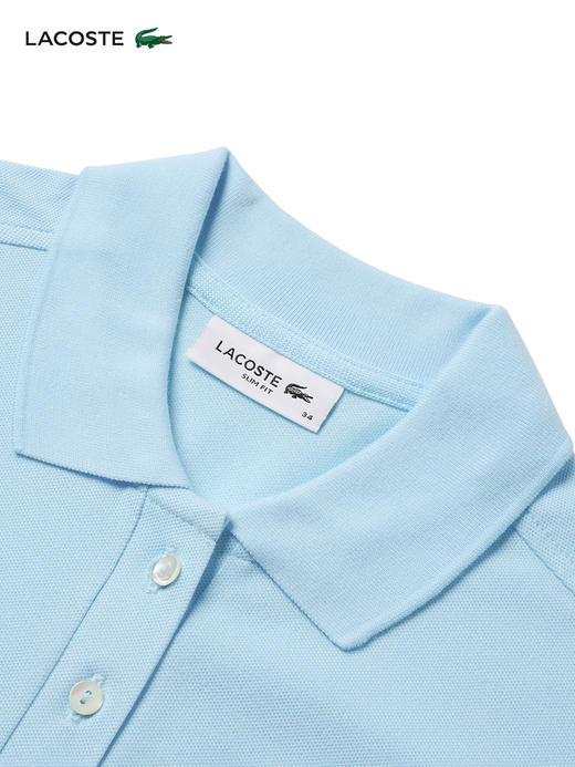 【海南专供价】Lacoste法国鳄鱼女士新款经典纯色直筒POLO衫短袖PF5462-98 商品图3