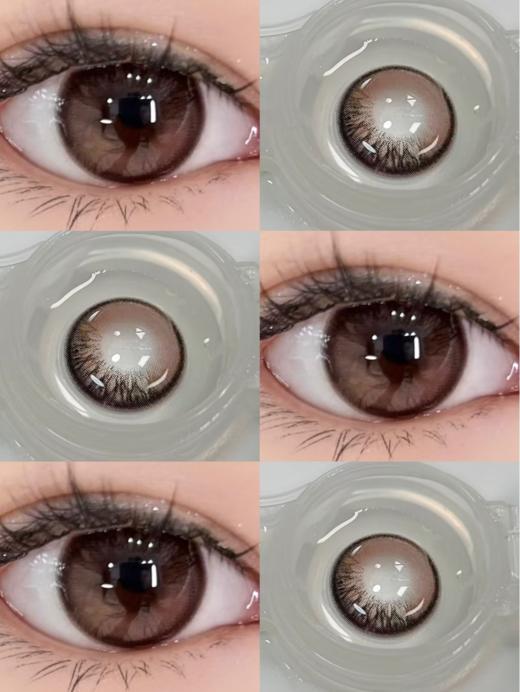 hancon半年抛 危险1关系&荆棘玫瑰 灰/粉 14.2mm 两片装 商品图6