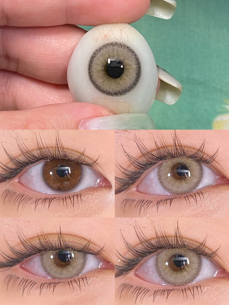 SERLTYCA 年抛隐形眼镜 耀目沙 14.2mm 1副/2片 左右度数可不同-VVCON美瞳网11