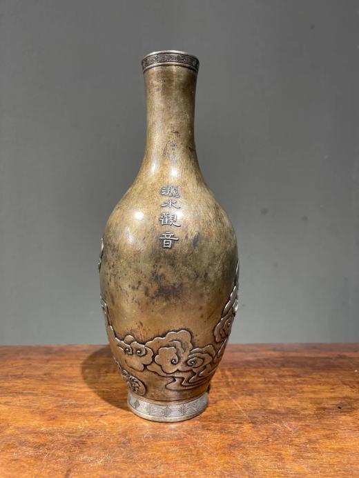 雕观音像瓷胎白银釉淨水瓶，顺丰包邮 商品图9