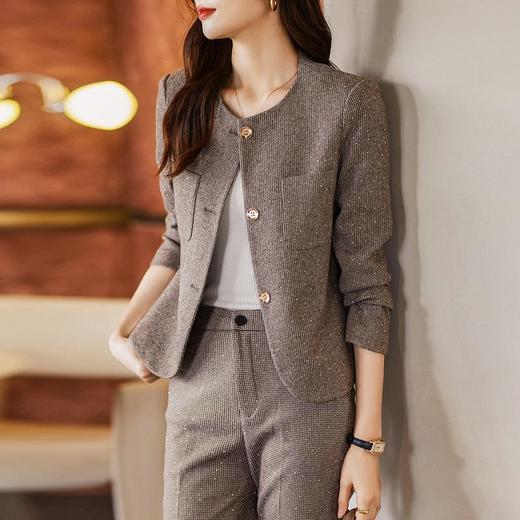 娜璐多 高级感炸街2023秋季新款搭配一整套小香风套装盐系穿搭裤子两件套 商品图0