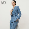 IWY/蓝色正式场合职业套装女士西装上班通勤女装西服珠宝店绑带工作服CP13142 商品缩略图4