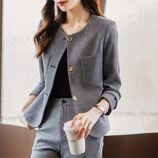 娜璐多 高级感炸街2023秋季新款搭配一整套小香风套装盐系穿搭裤子两件套 商品图3