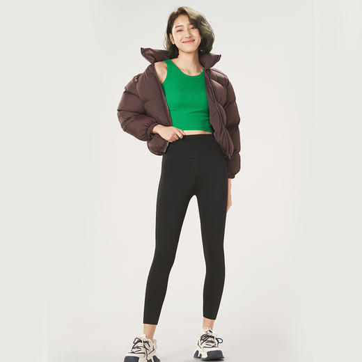 都市丽人舒暖瑜伽运动裤秋裤负5至5度适穿锦纶九分裤中厚款百搭裤打底裤保暖裤LL34A6 商品图0