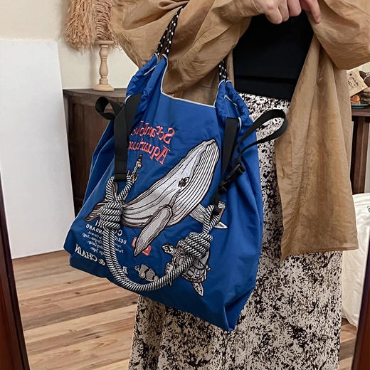 日系刺绣时尚包袋 夏日夏威夷系列刺绣购物袋 A 商品图4