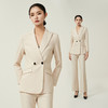 IWY/高级感杏色西装外套女2023秋季新款时尚气质女神范主持人职业套装CP12103 商品缩略图4
