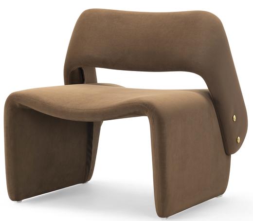 晨熙园客厅休闲椅牛奶绒 商品图0