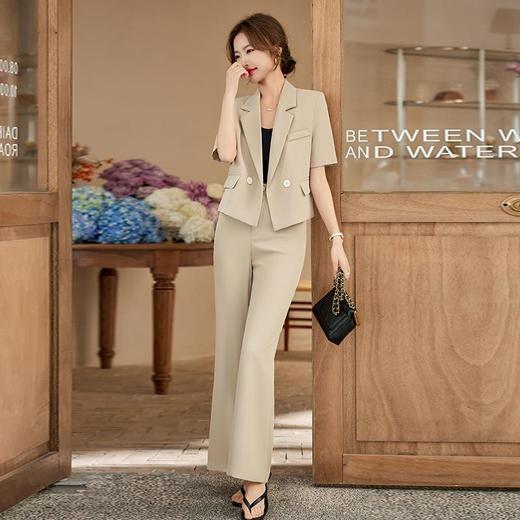 娜璐多 高级感休闲外套微喇叭时尚减龄2023娜璐多新款气质西装套装女夏季 商品图0