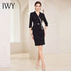 IWY/气质黑色西装连衣裙女初秋款七分袖绑带包臀裙售楼部工作服Q994 商品缩略图3