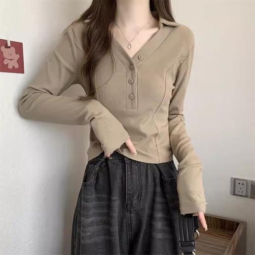 裁缝学苑AX121 设计感V领长袖t恤纸样针织衫女装打底衫上衣打版型 商品图2