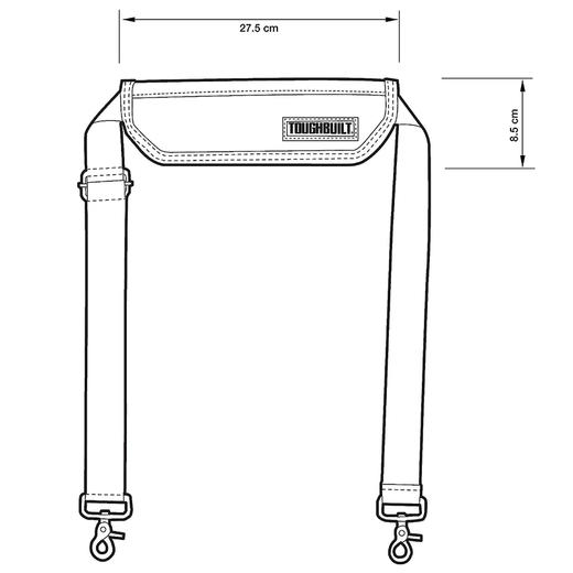 包肩带背带坚固家用背TB-55-B  TOUGHBUILT拓必得工具  6个/箱 商品图1