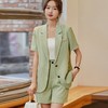 娜璐多 夏季时尚西装外套女2023新款小个子气质高端短袖韩版薄款西服套装 商品缩略图0