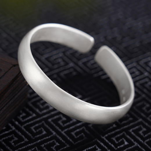 【夜未央】子佩集原创设计纯银999银手工手镯2309 商品图1