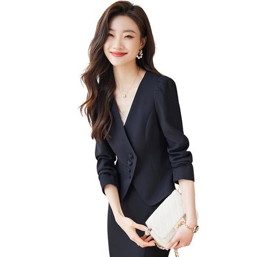 娜璐多 高级感西装套装裙两件套2023秋季新款气质女神范设计感上衣通勤女 商品图4
