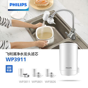飞利浦（PHILIPS）家用龙头净水器滤芯WP3911 单支装 适用WP3811,AWP3876