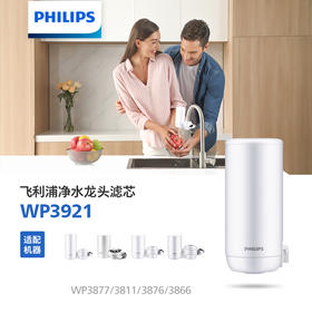 飞利浦（PHILIPS）龙头净水器滤芯WP3921（单支装） 适用：WP3811 WP3826 AWP3866 AWP3876 AWP3877
