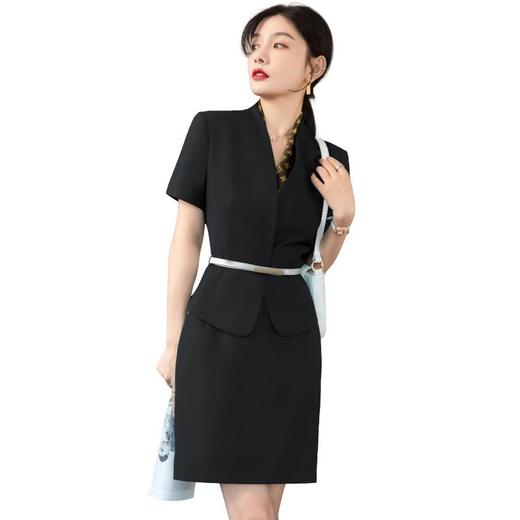 娜璐多 轻熟小个子西装两件套2023女士夏款纯色通勤套装时尚气质百搭西服 商品图4