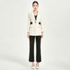 IWY/米白西装外套女修身高级职业装气质干练长袖时尚商务工作服C13126+P32306 商品缩略图1