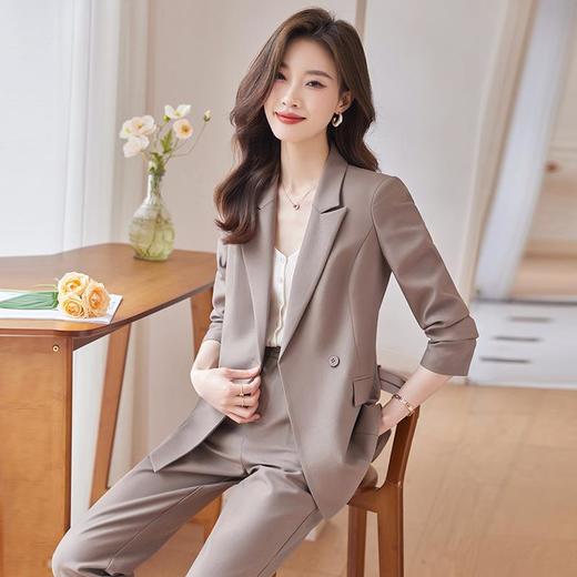 娜璐多 秋季法式小香风气质名媛九分裤两件套韩剧女主轻奢高级感 商品图1