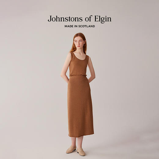 Johnstons of Elgin女士精纺美利奴羊毛针织半身裙 商品图0