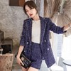 娜璐多 韩版条纹格子小西服套装女2023秋季新款气质通勤修身显瘦西装外套 商品缩略图0