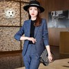 娜璐多 格子西装套装女时尚潮流2023年早秋新款设计感小众休闲西服两件套 商品缩略图1