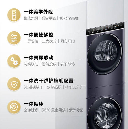 海尔（Haier）洗烘套装 H9 YF10BLD86BCU1 商品图2