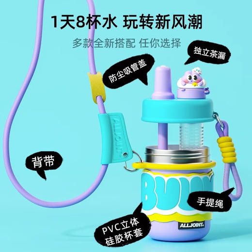 ALL-JOINT优仅BUUMBUUM奇趣吸管杯保温杯（420ml）  YKBJX 商品图2