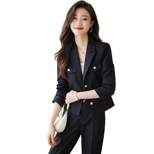 娜璐多 短款西装外套女小个子早秋2023新款高级感炸街时尚西服套装女气质 商品图4