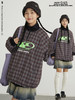 CryingCenter 撞色复古格纹高领棉服套头卫衣夹克 哭喊中心 商品缩略图2
