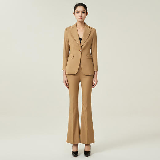 IWY/高端卡其色西装套装女秋季款时尚气质职业装售楼部酒店前台工作服193028C1+P3 商品图1