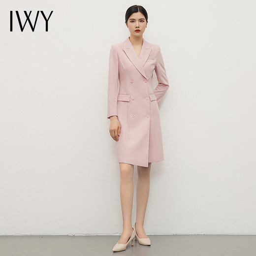 IWY/气质高端粉色西装连衣裙女演讲比赛服装正装高级感通勤职业套装裙Q13103 商品图4