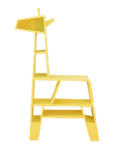 晨熙园儿童房水性漆多层实木书架