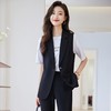 娜璐多 时尚西装马甲女早秋2023新款无袖坎肩背心上衣外穿马甲外套套装女 商品缩略图1