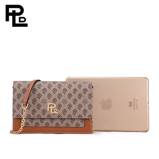 保兰德PLD东方雅奢老花压纹单肩包斜挎包链条包小方包体制内通勤中国包 商品图6