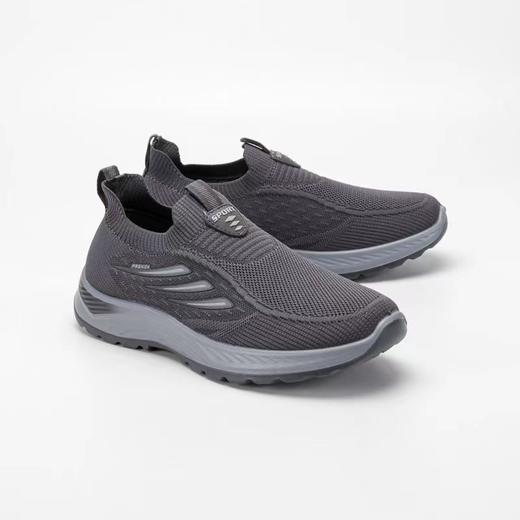 源之民男款休闲舒适飞织面料聚氨酯底健步鞋 商品图2