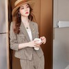 娜璐多 韩版双排扣西装外套女2023年春秋新款时尚休闲优雅气质长袖套装裤 商品缩略图3