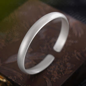 【净涵空】子佩集原创设计纯银999银手工手镯2309