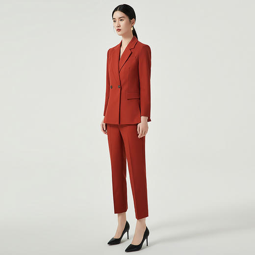 IWY/高端红色西装套装女修身显瘦名媛高端职业装气质女神范主持人正装CP12312 商品图2