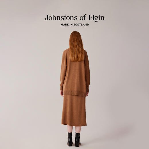 Johnstons of Elgin女士精纺美利奴羊毛针织半身裙 商品图2
