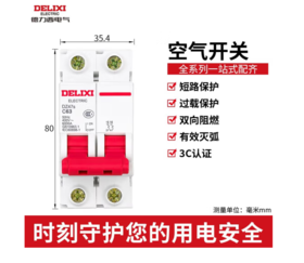 【JL】德力西 德力西微断路器空气开关2P63A 2P63A