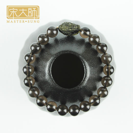 宋韶光大师新款 狮子貔貅 龙龟  银曜石金曜石转珠手链手机挂件 商品图6
